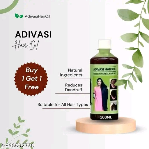 NATURAL ADIVASI HERBAL HAIR OIL (PACK OF 2) – BUY 1 GET 1 FREE
