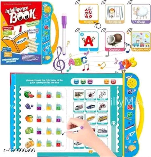 Activities Learning Book Electronic Intelligent Book with All Learning Materials with Clear Voice with Touch Sensors for Kids