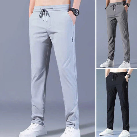 🥳Buy 1 Get 1 FREE | Premium Men's High-Stretch Skinny Lycra Pants – Black & Grey Combo 🔥