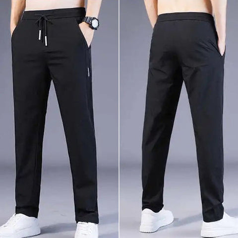 🥳Buy 1 Get 1 FREE | Premium Men's High-Stretch Skinny Lycra Pants – Black & Grey Combo 🔥